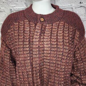 Avon Celli Wool/Mohair/Alapaca Burgundy Reversible Bomber Jacket, Women's XL